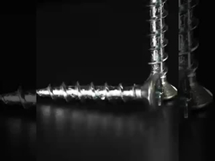 Pvc-ruit met zelfkoppelende schroeven Grove draad vlak over het hoofd met 4 kleine ribben